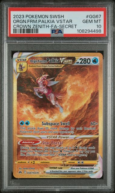 ORIGIN FORME PALKIA VSTAR PSA 10