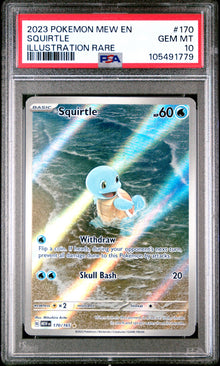 Squirtle Illustration Rare #170 PSA 10