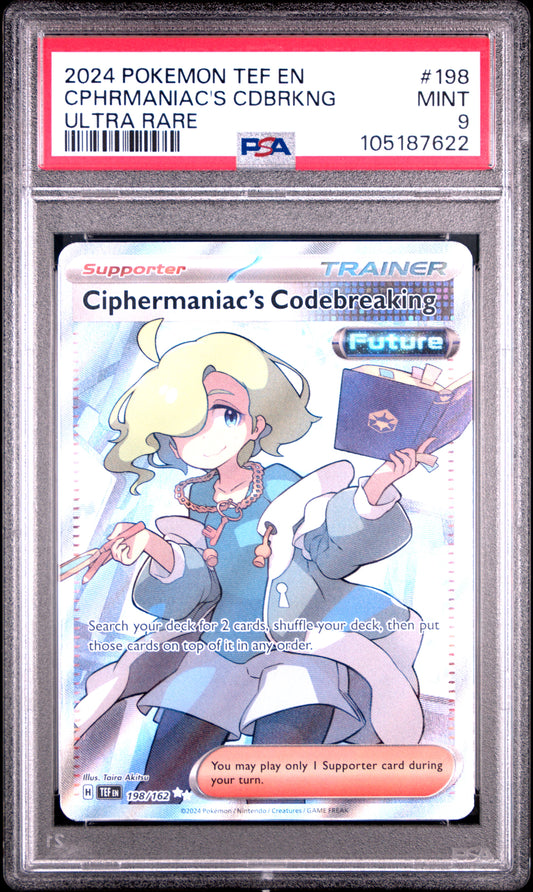 Ciphermaniac's Codebreaking Full Art #198 PSA 9