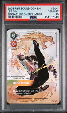 Lee Sin Signature Overnumber PSA 10