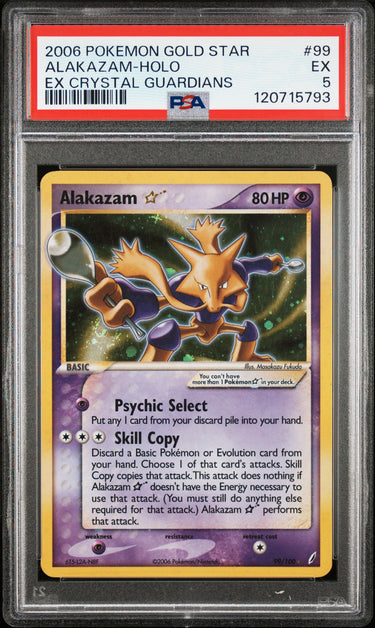 Alakazam Gold Star #99 PSA 5
