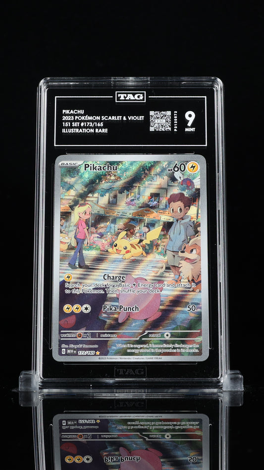 Pikachu SV 151 Illustration Rare #173 TAG 9