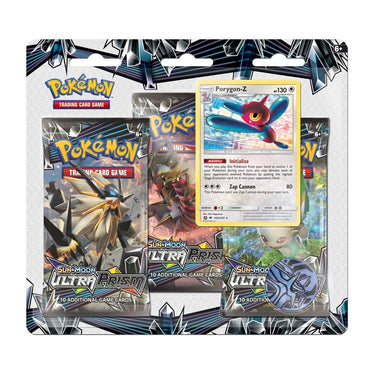 Pokemon - S&M Ultra Prism 3 Pack Blister (Porygon-Z Promo)