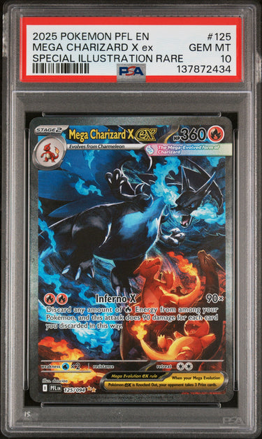 Mega Charizard X ex Special Illustration Rare #125 PSA 10