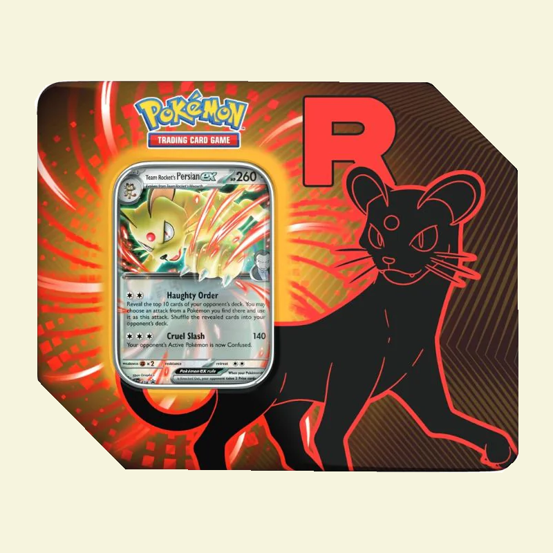 Pokemon - Team Rocket ex Tin (Nidoking/Mewtwo/Persian)