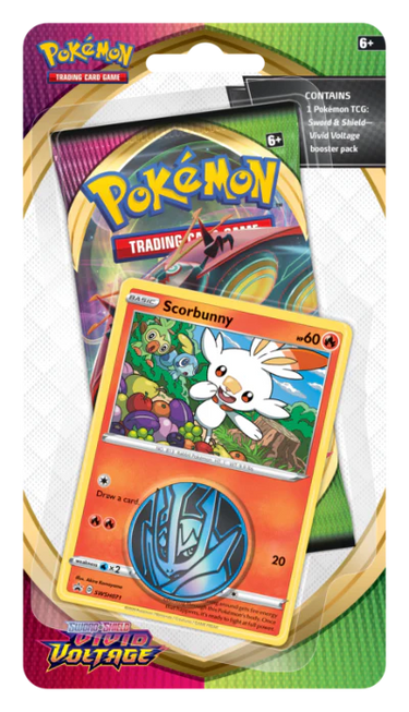 Pokemon - Scorbunny Vivid Voltage Check lane Sword and shield