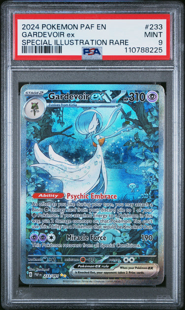 2024 POKEMON PAF EN-PALDEAN FATES #233 GARDEVOIR ex SPECIAL ILLUSTRATION RARE PSA 9