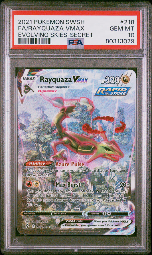 Rayquaza VMAX Alt Art PSA 10