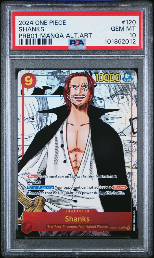 Shanks Manga PRB01 PSA 10