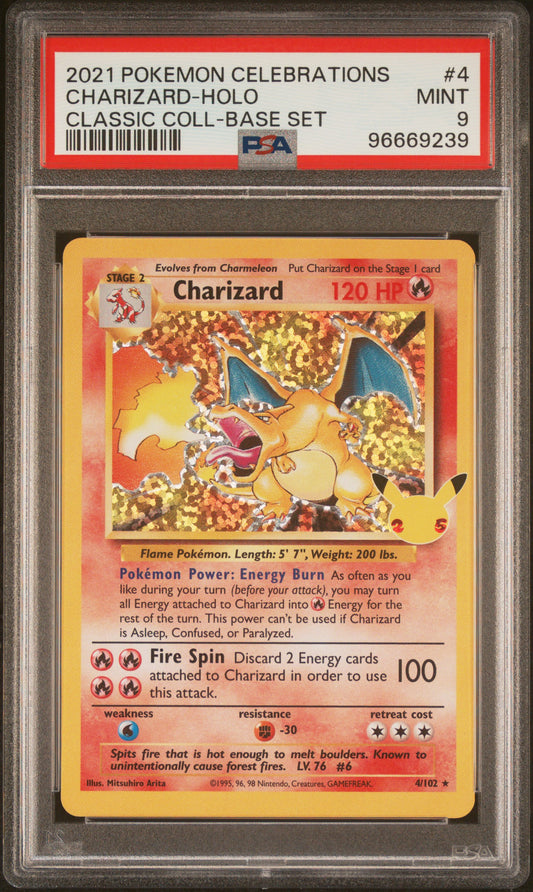 [Consignment] Charizard Holo Classic Collection #4 PSA 9
