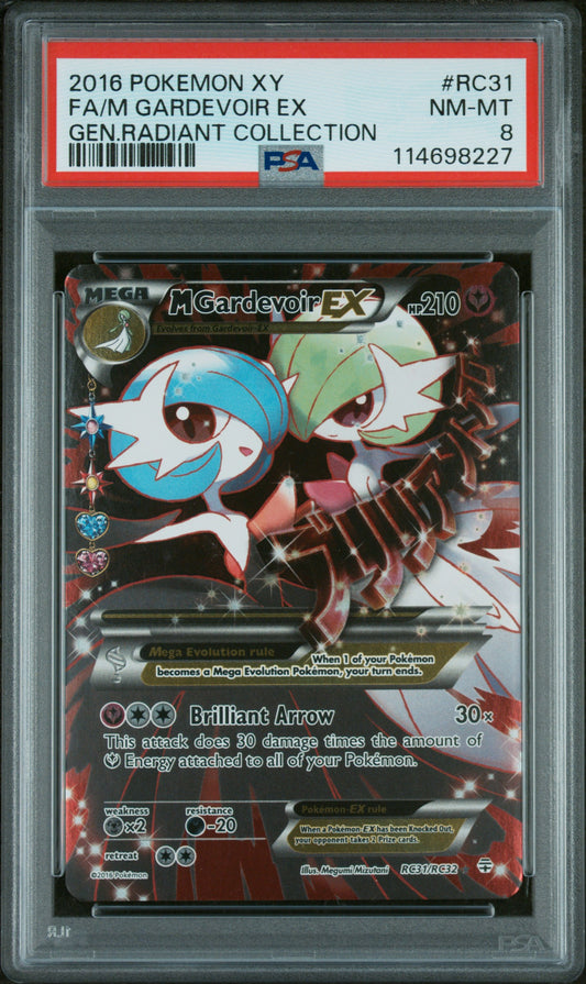 M Gardevoir EX Full Art RC31 PSA 8