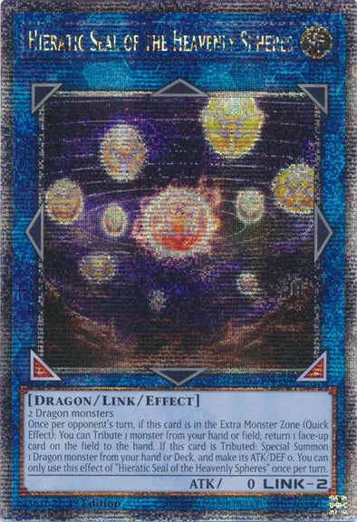[Consignment] Hieratic Seal Of The Heavenly Spheres Quarter Century Secret Rare RA02-039