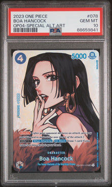 OP04-KINGDOMS OF INTRIGUE #078 BOA HANCOCK SPECIAL ALTERNATE ART PSA 10