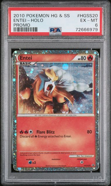 Entei HGSS20 PROMO PSA 6