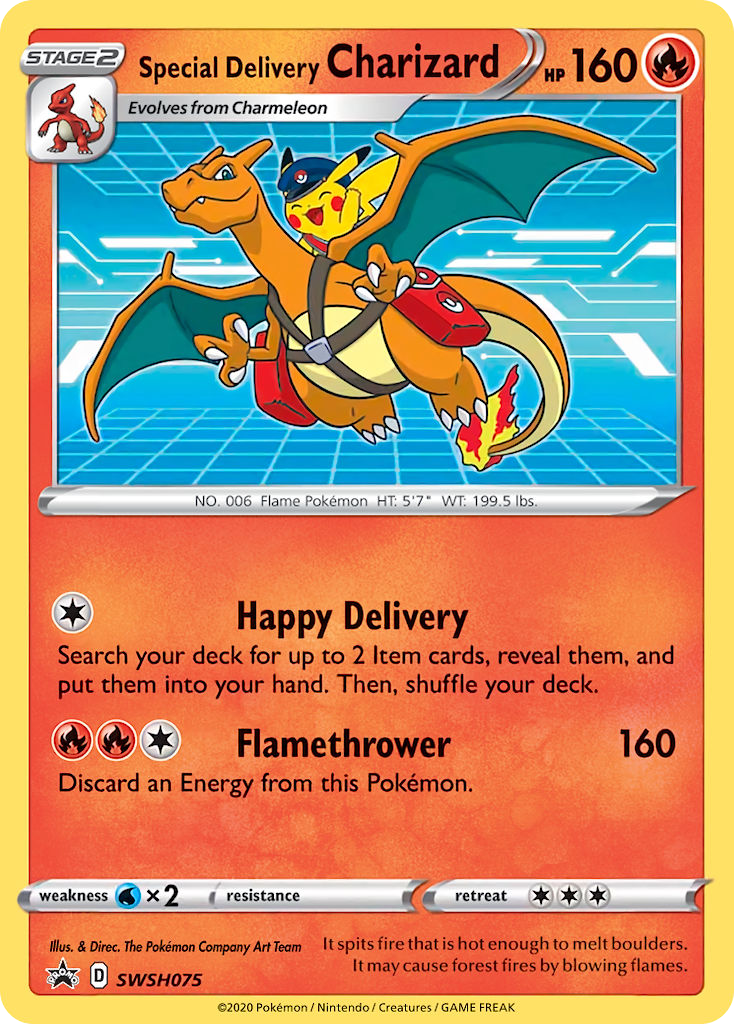 [Consignment] Special Delivery Charizard SWSH075/307 - SWSH Black Star Promos Holofoil