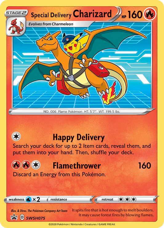 [Consignment] Special Delivery Charizard SWSH075/307 - SWSH Black Star Promos Holofoil