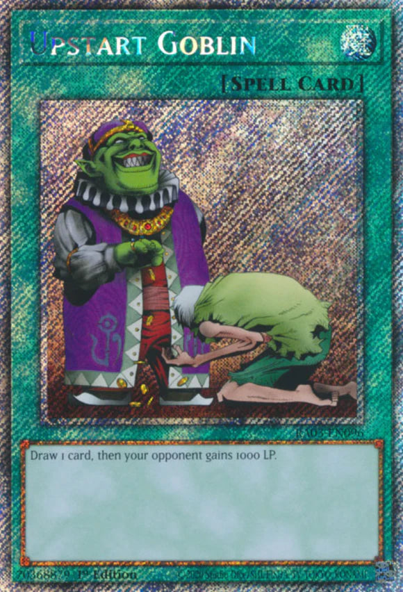 [Consignment] Upstart Goblin Platinum Secret Rare (RA03-096)
