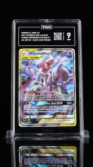 Mewtwo & Mew GX 2019 POKÉMON SUN & MOON BLACK STAR PROMOS #SM191 TAG 9