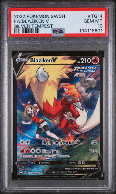 Blaziken V - SWSH12: Silver Tempest TG14 Trainer Gallery PSA 10