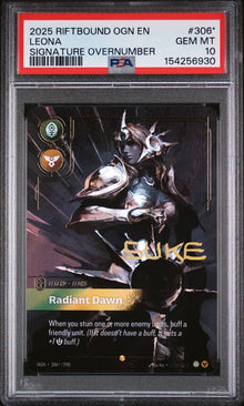 Leona Signature Overnumber PSA 10