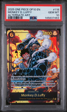 Monkey.D.Luffy Alt Art #118 PSA 10