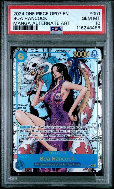 Boa Hancock OP07 #51 Manga English PSA 10