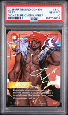 Sett 310* Signature Overnumber PSA 10 - front