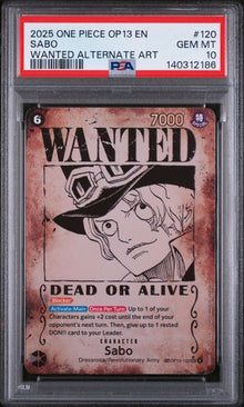 Sabo WANTED SP #120 PSA 10