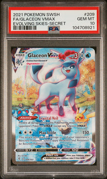 Glaceon Vmax Alt Art #209 PSA 10