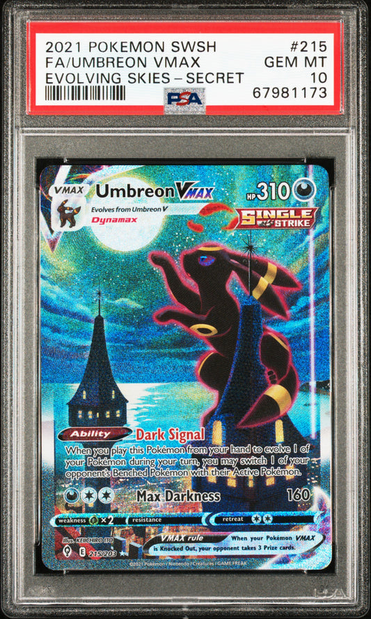 Umbreon VMAX Alt Art Secret PSA 10