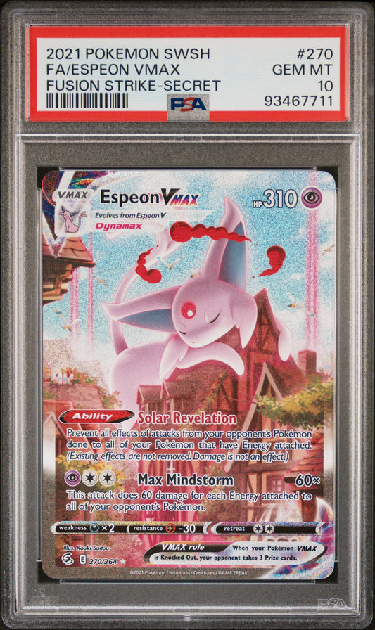 Espeon VMAX Alt Art PSA 10