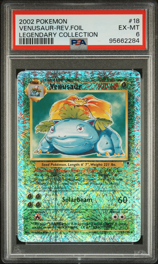 Venusaur Reverse Holo Legendary Collection PSA 6