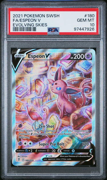 Espeon V Alternate Art #180 PSA 10