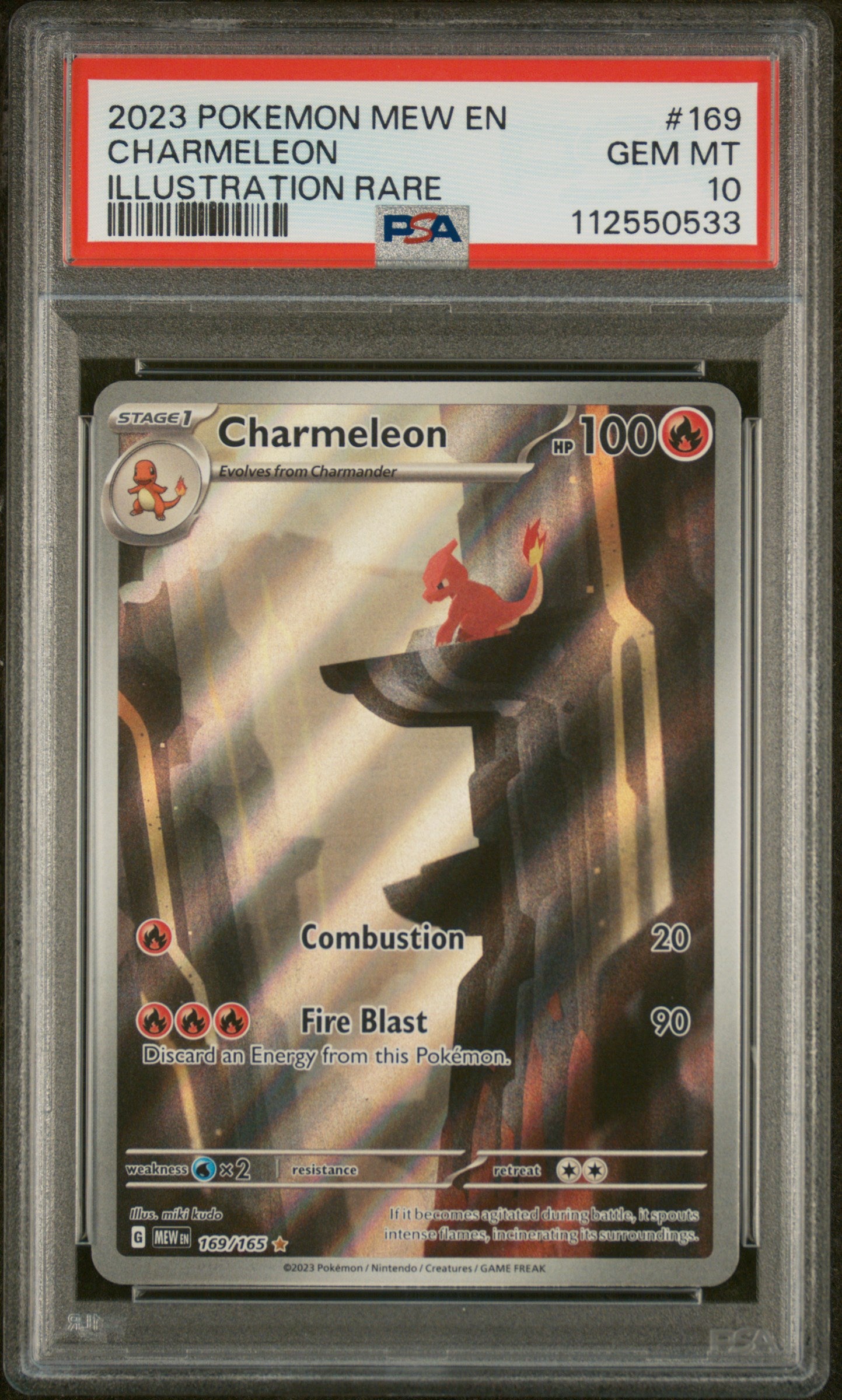 Charmeleon Illustration Rare #169 PSA 10