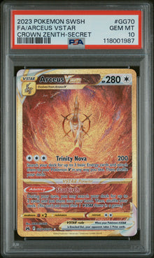ARCEUS VSTAR GOLD GG70 PSA 10