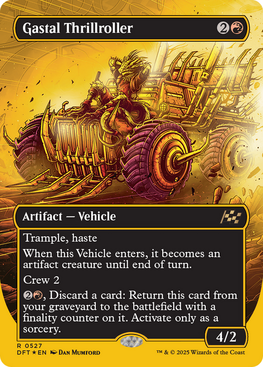 Gastal Thrillroller (Borderless) (First-Place Foil) (DFT-527) - Aetherdrift Foil