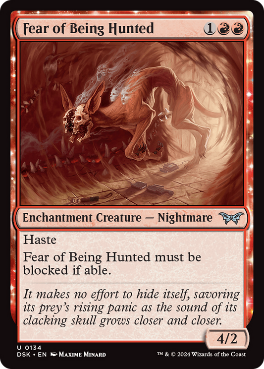 Fear of Being Hunted (DSK-134) - Duskmourn: House of Horror
