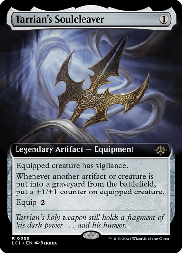 Tarrian's Soulcleaver (Extended Art) (LCI-389) - The Lost Caverns of Ixalan: (Extended Art) Foil