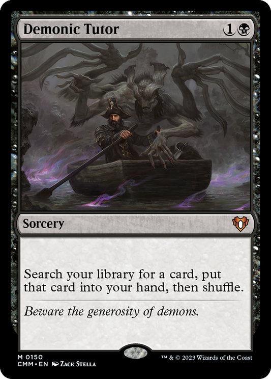 Demonic Tutor (CMM-150) - Commander Masters Foil
