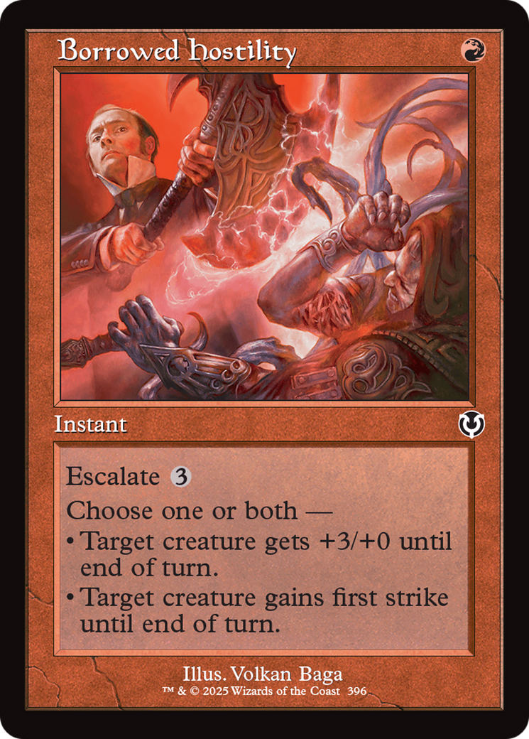 Borrowed Hostility (Retro Frame) (-396) - Innistrad Remastered Foil