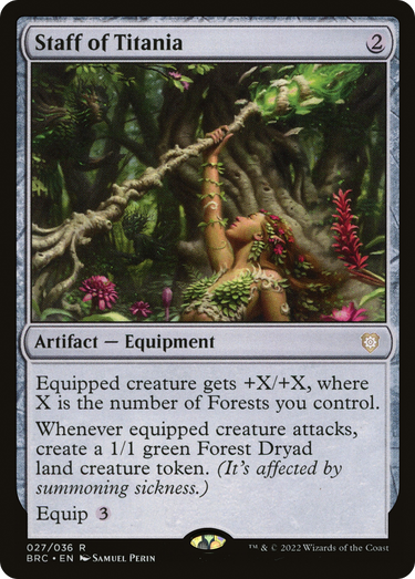 Staff of Titania (BRC-027) - The Brothers' War Commander