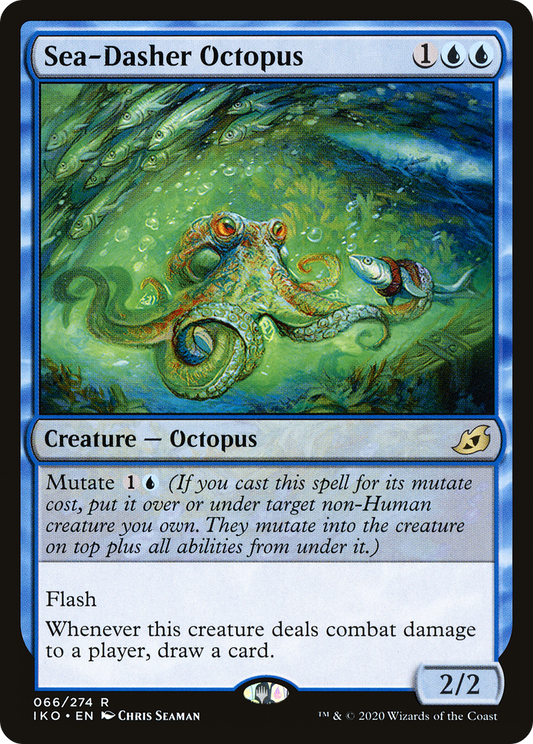 Sea-Dasher Octopus (IKO-066) - Ikoria: Lair of Behemoths Foil
