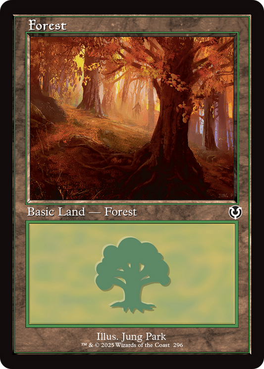Forest (296) (Retro Frame) (-296) - Innistrad Remastered Foil
