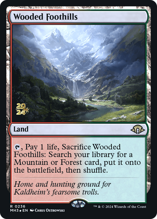 Wooded Foothills (PMH3-236S) - Modern Horizons 3 Promos Foil