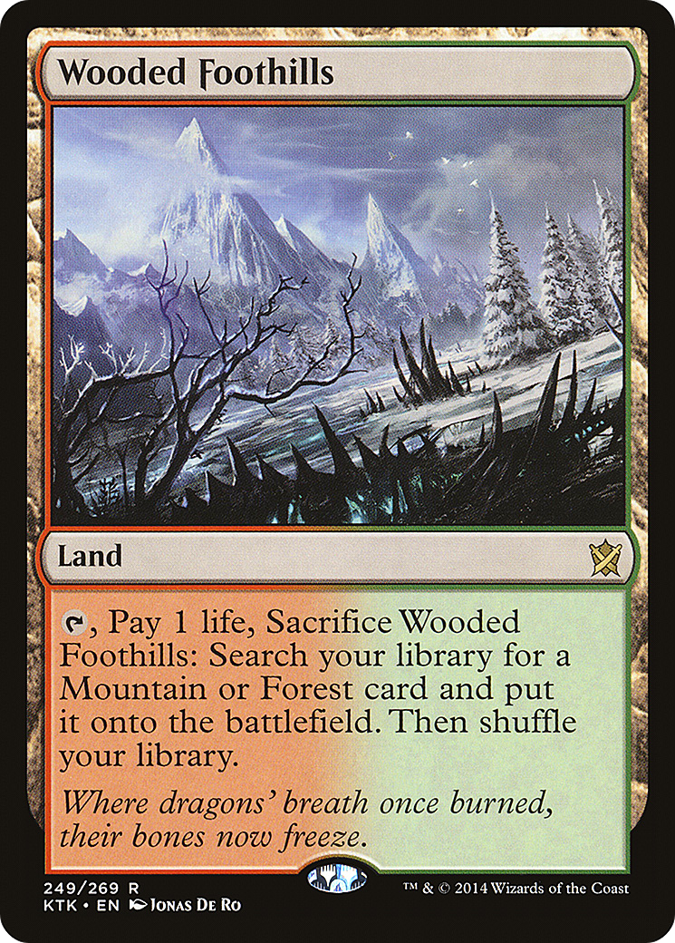 Wooded Foothills (KTK-249) - Khans of Tarkir