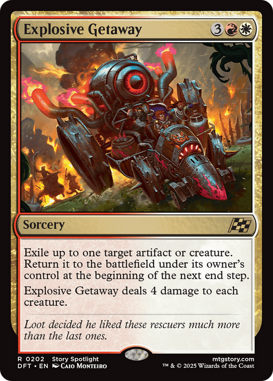 Explosive Getaway (DFT-202) - Aetherdrift Foil