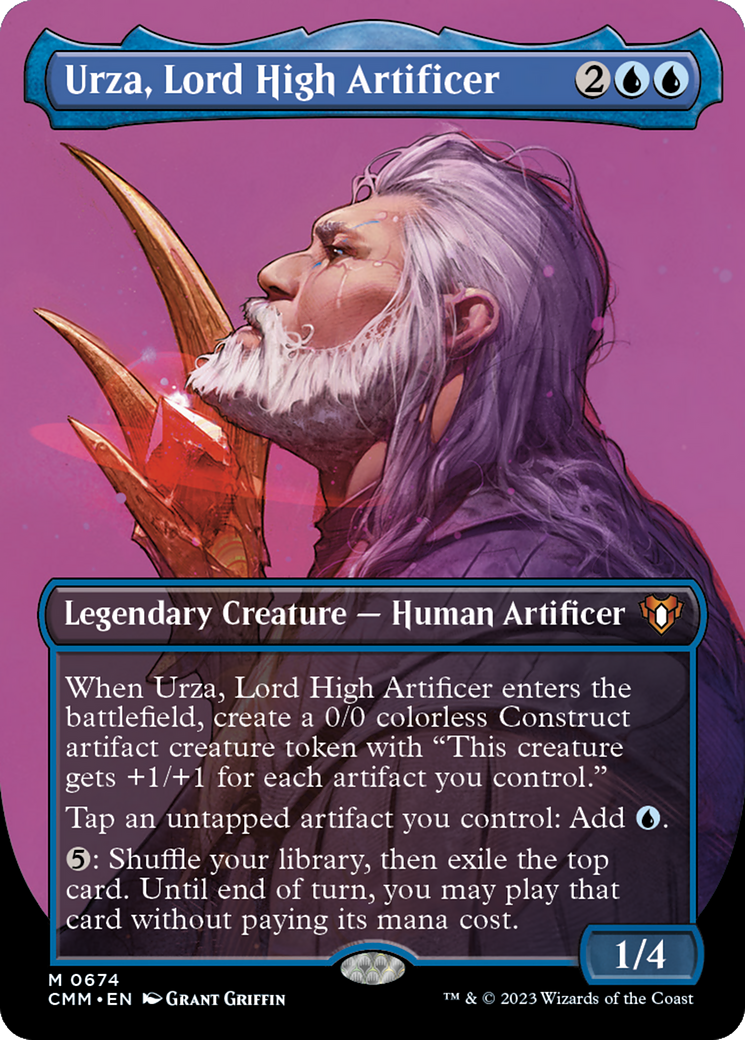 Urza, Lord High Artificer (CMM-674) - Commander Masters (Borderless)
