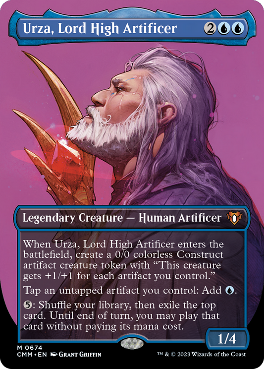 Urza, Lord High Artificer (CMM-674) - Commander Masters (Borderless) Foil