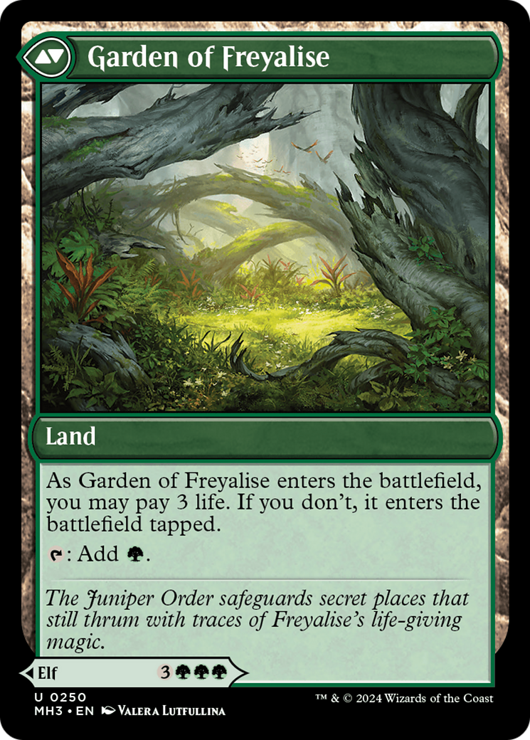 Disciple of Freyalise // Garden of Freyalise (MH3-250) - Modern Horizons 3 Foil