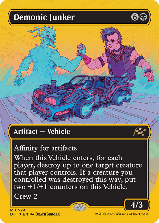 Demonic Junker (Borderless) (First-Place Foil) (DFT-524) - Aetherdrift Foil